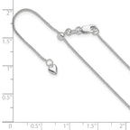 1.0mm 14K White Gold Wheat Chain - Sophia Jewelers