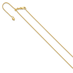 1.0mm 14K Yellow Gold Wheat Chain - Sophia Jewelers
