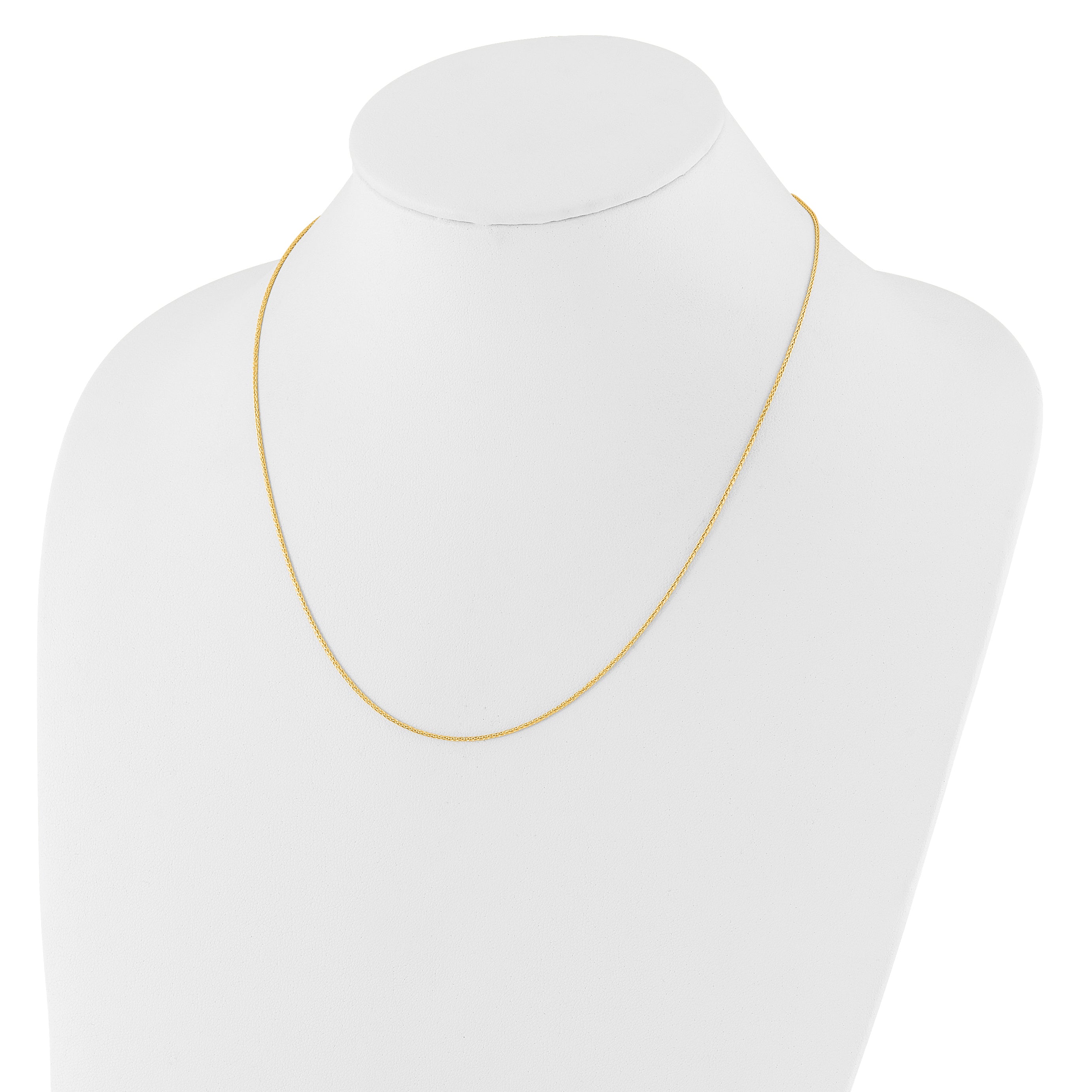 1.0mm 14K Yellow Gold Wheat Chain Secondary image