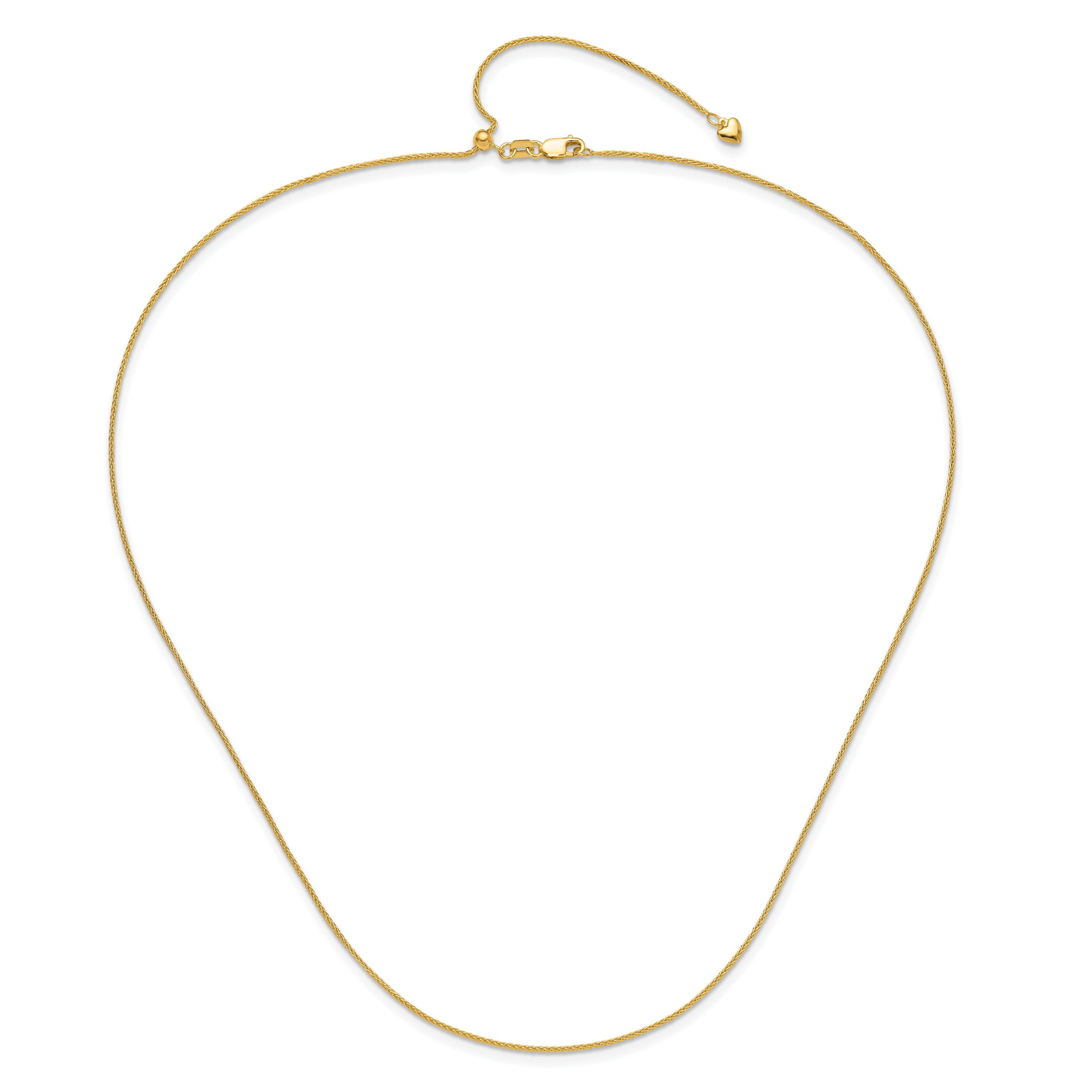 1.0mm 14K Yellow Gold Wheat Chain - Sophia Jewelers