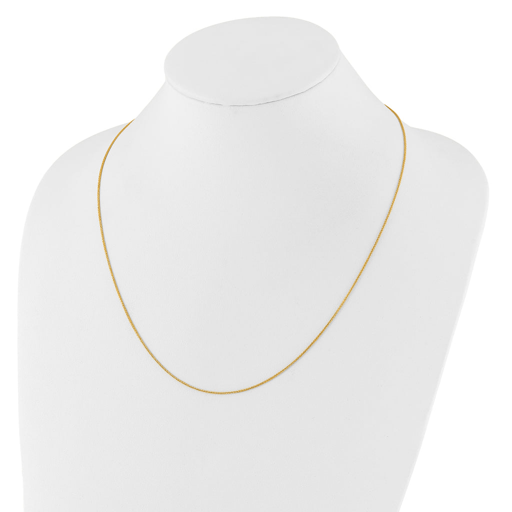 1.0mm 14K Yellow Gold Wheat Chain - Sophia Jewelers