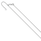 0.9mm 14K White Gold Box Chain - Sophia Jewelers