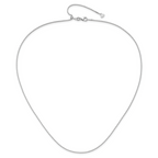 0.9mm 14K White Gold Box Chain - Sophia Jewelers