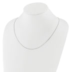 0.9mm 14K White Gold Box Chain - Sophia Jewelers