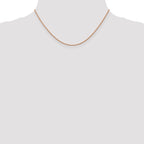 1.0mm 14K Rose Gold Spiga Wheat Chain - Sophia Jewelers
