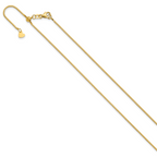 1.0mm 14K Yellow Gold Box Chain - Sophia Jewelers