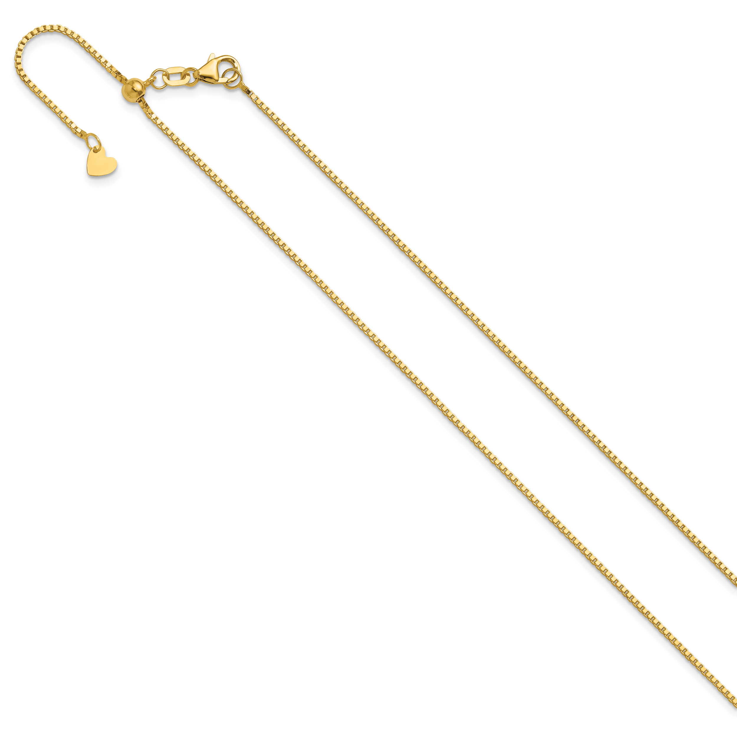 1.0mm 14K Yellow Gold Box Chain - Sophia Jewelers