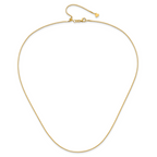 14K Adjustable 1mm Box Chain