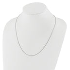 1.0mm 14K White Gold Box Chain - Sophia Jewelers