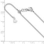 1.0mm 14K White Gold Box Chain - Sophia Jewelers