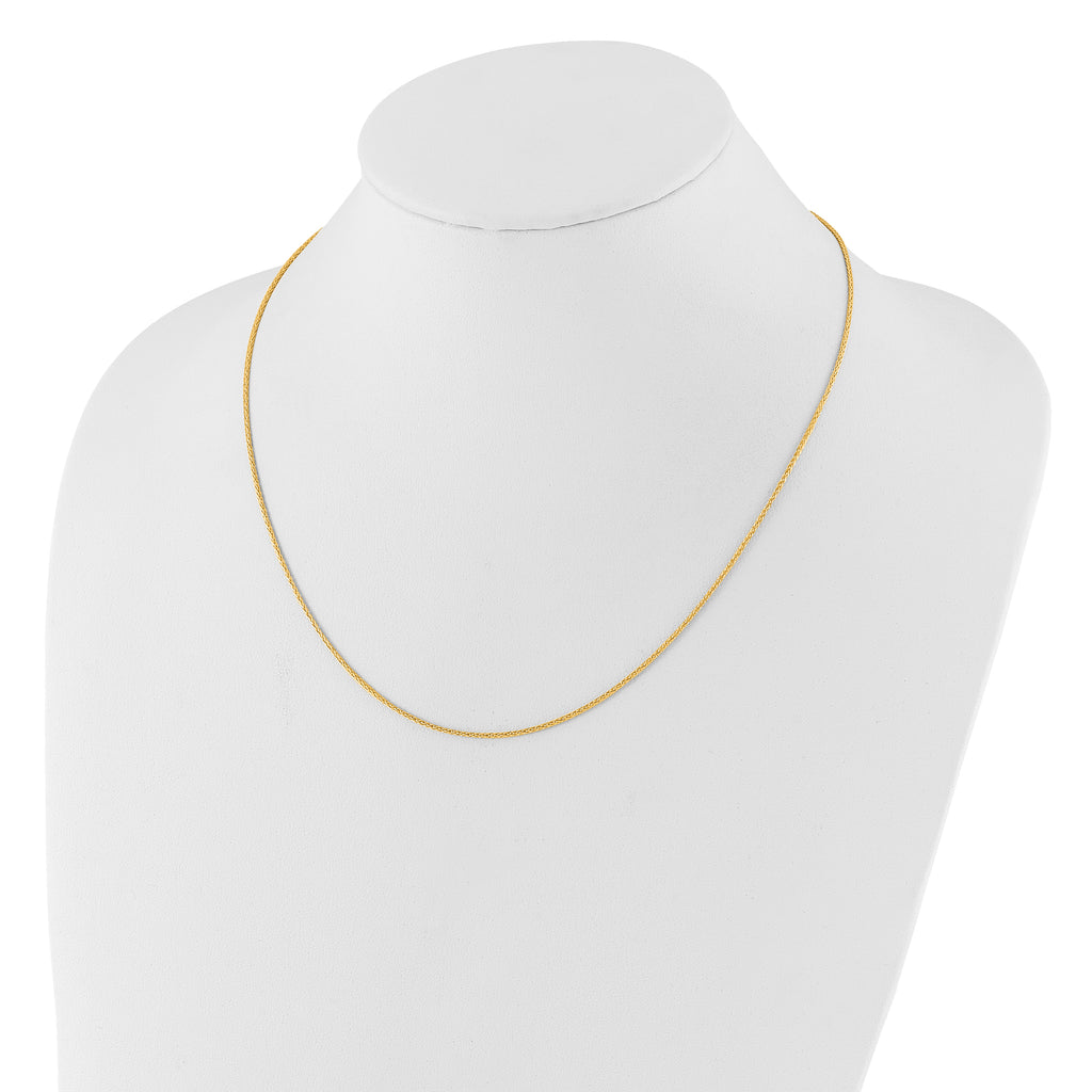 1.4mm 14K Yellow Gold Wheat Chain - Sophia Jewelers