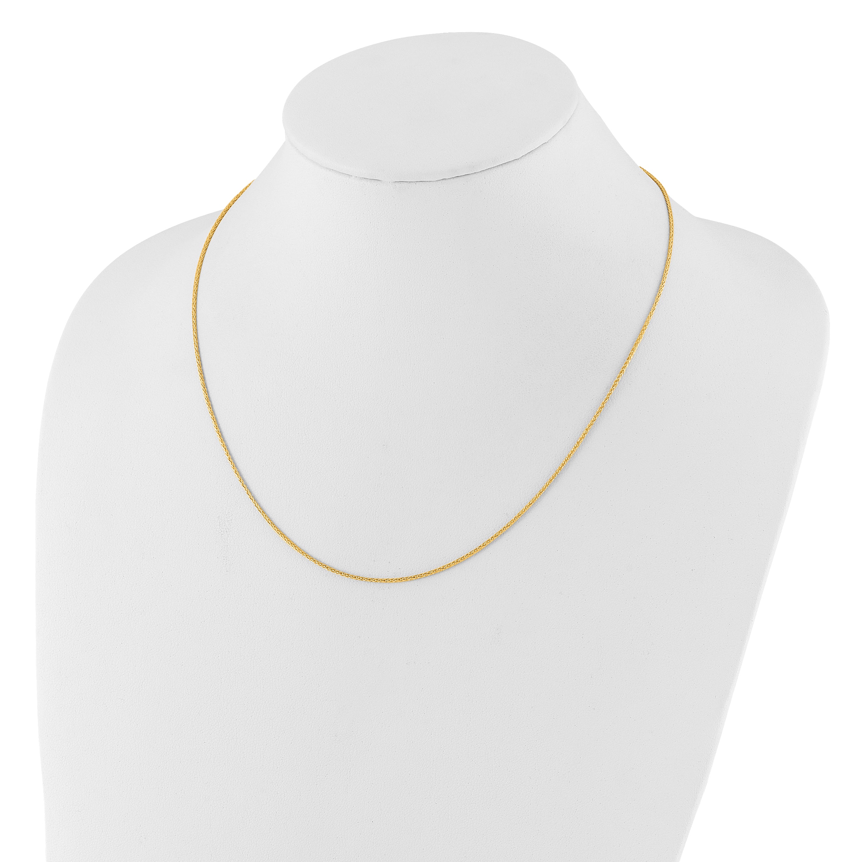 1.4mm 14K Yellow Gold Wheat Chain - Sophia Jewelers