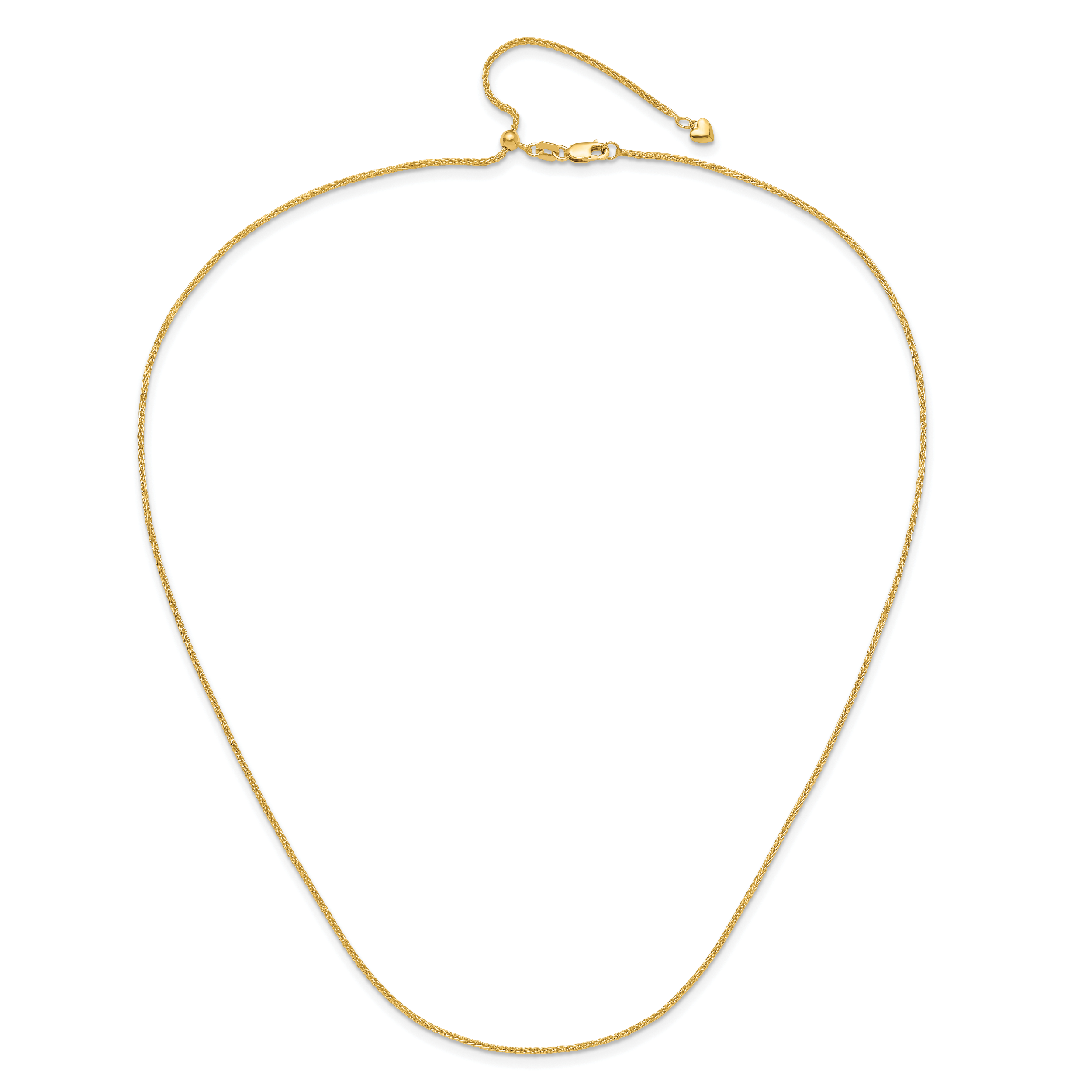 1.4mm 14K Yellow Gold Wheat Chain - Sophia Jewelers