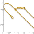 1.4mm 14K Yellow Gold Wheat Chain - Sophia Jewelers
