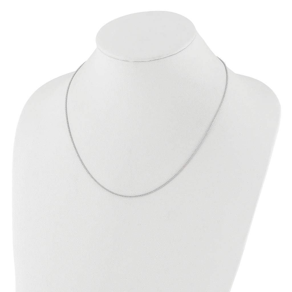 1.4mm 14K White Gold Wheat Chain - Sophia Jewelers