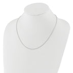 14K White Gold Adjustable 1.4mm Wheat Chain