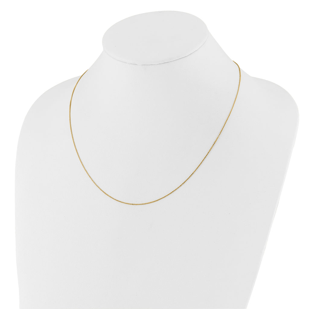 14K Adjustable 1.2mm Flat Cable Chain