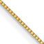 0.5mm 14K Yellow Gold Baby Box Chain - Sophia Jewelers