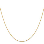 0.8mm 14K Yellow Gold Wheat Chain - Sophia Jewelers