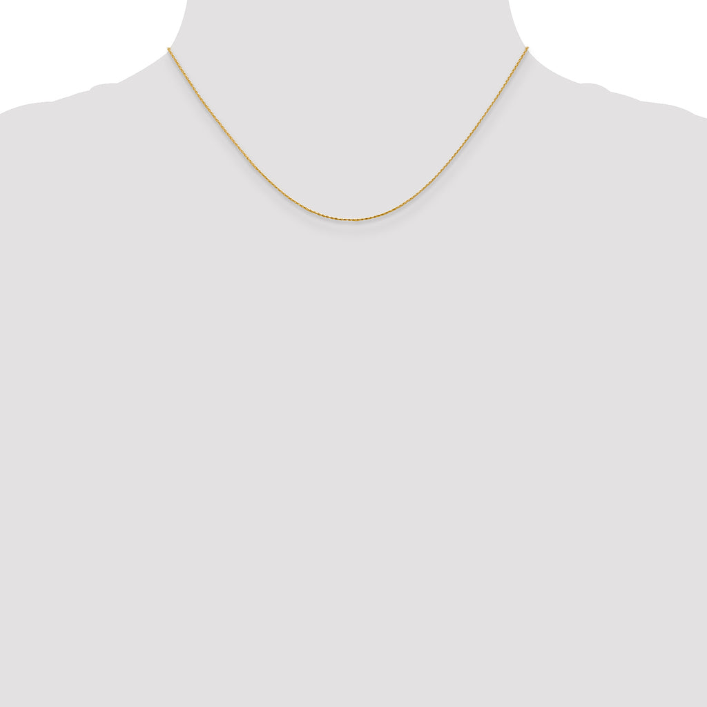 0.8mm 14K Yellow Gold Wheat Chain - Sophia Jewelers