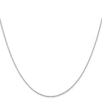 0.8mm 14K White Gold Wheat Chain - Sophia Jewelers
