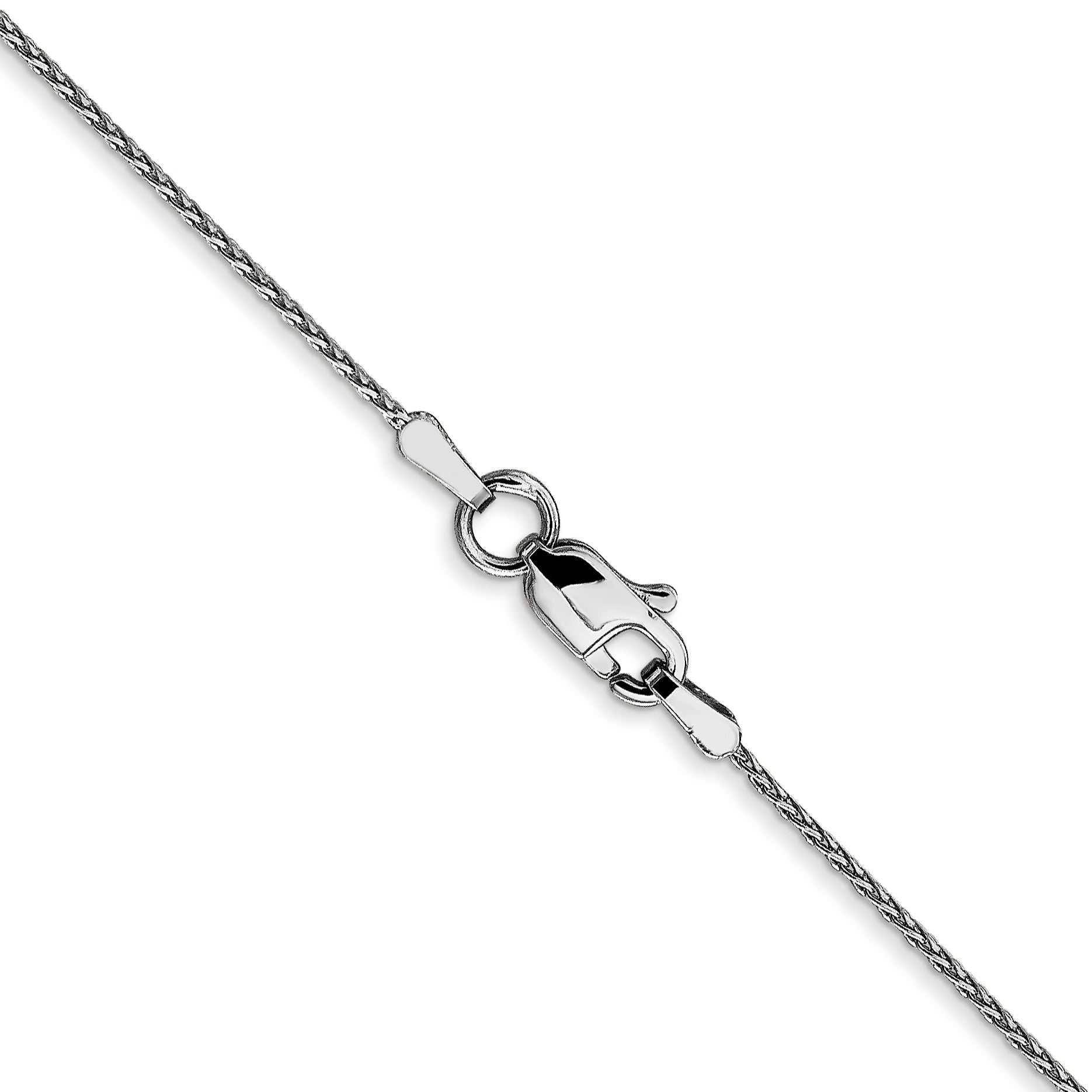 0.8mm 14K White Gold Wheat Chain - Sophia Jewelers