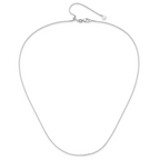 0.8mm 14K White Gold Box Chain - Sophia Jewelers