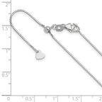 0.8mm 14K White Gold Box Chain - Sophia Jewelers