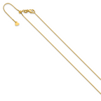0.8mm 14K Yellow Gold Box Chain - Sophia Jewelers