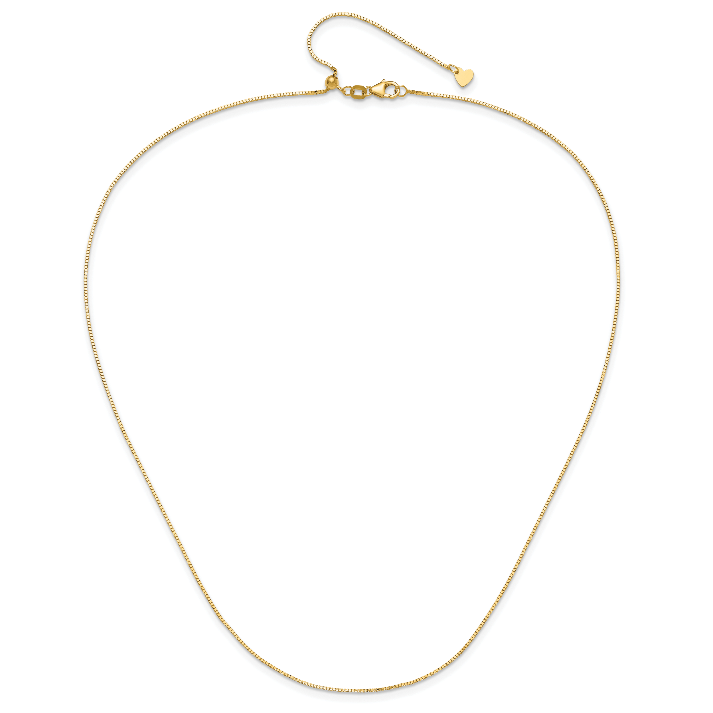 0.8mm 14K Yellow Gold Box Chain - Sophia Jewelers