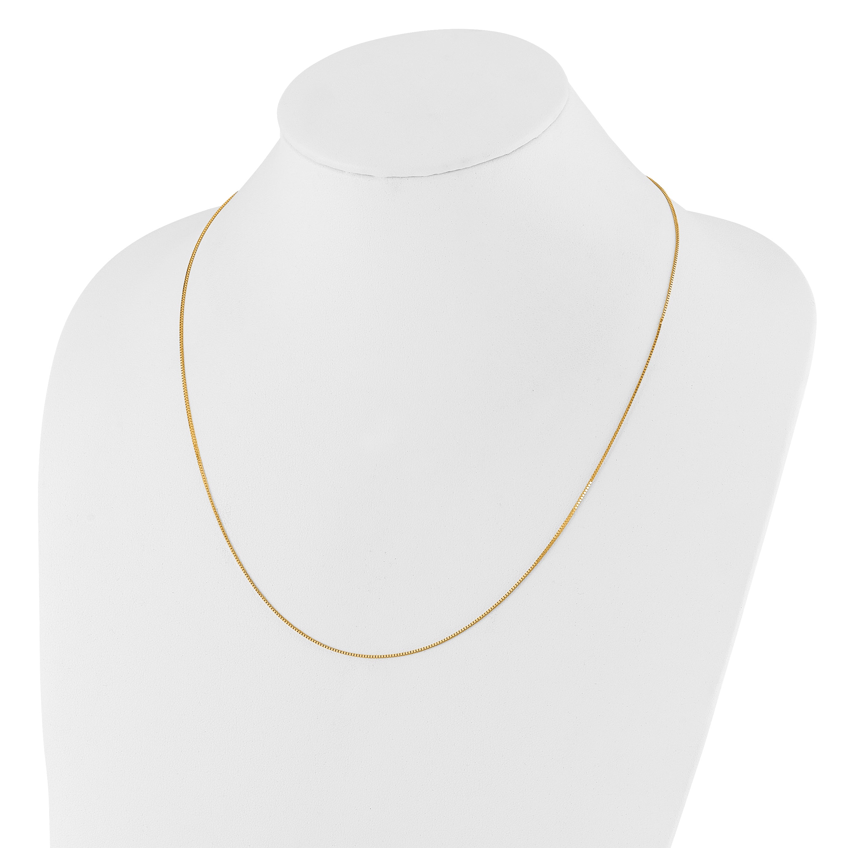 0.8mm 14K Yellow Gold Box Chain - Sophia Jewelers