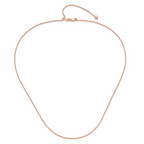 1.0mm 14K Rose Gold Wheat Chain - Sophia Jewelers