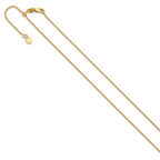 1.2mm 14K Yellow Gold Curb Chain - Sophia Jewelers