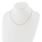 1.2mm 14K Yellow Gold Curb Chain - Sophia Jewelers