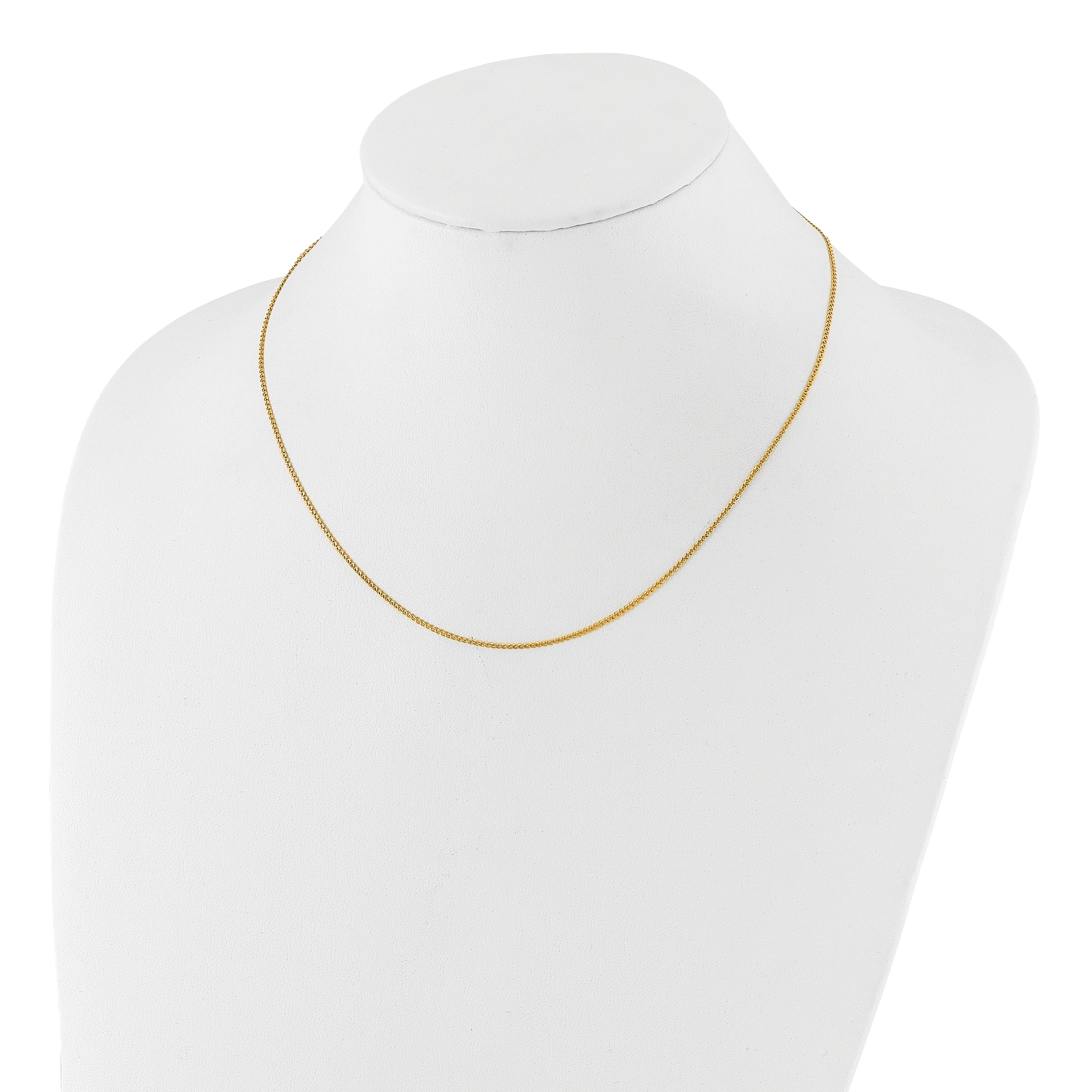 1.2mm 14K Yellow Gold Curb Chain - Sophia Jewelers