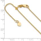 1.2mm 14K Yellow Gold Curb Chain - Sophia Jewelers