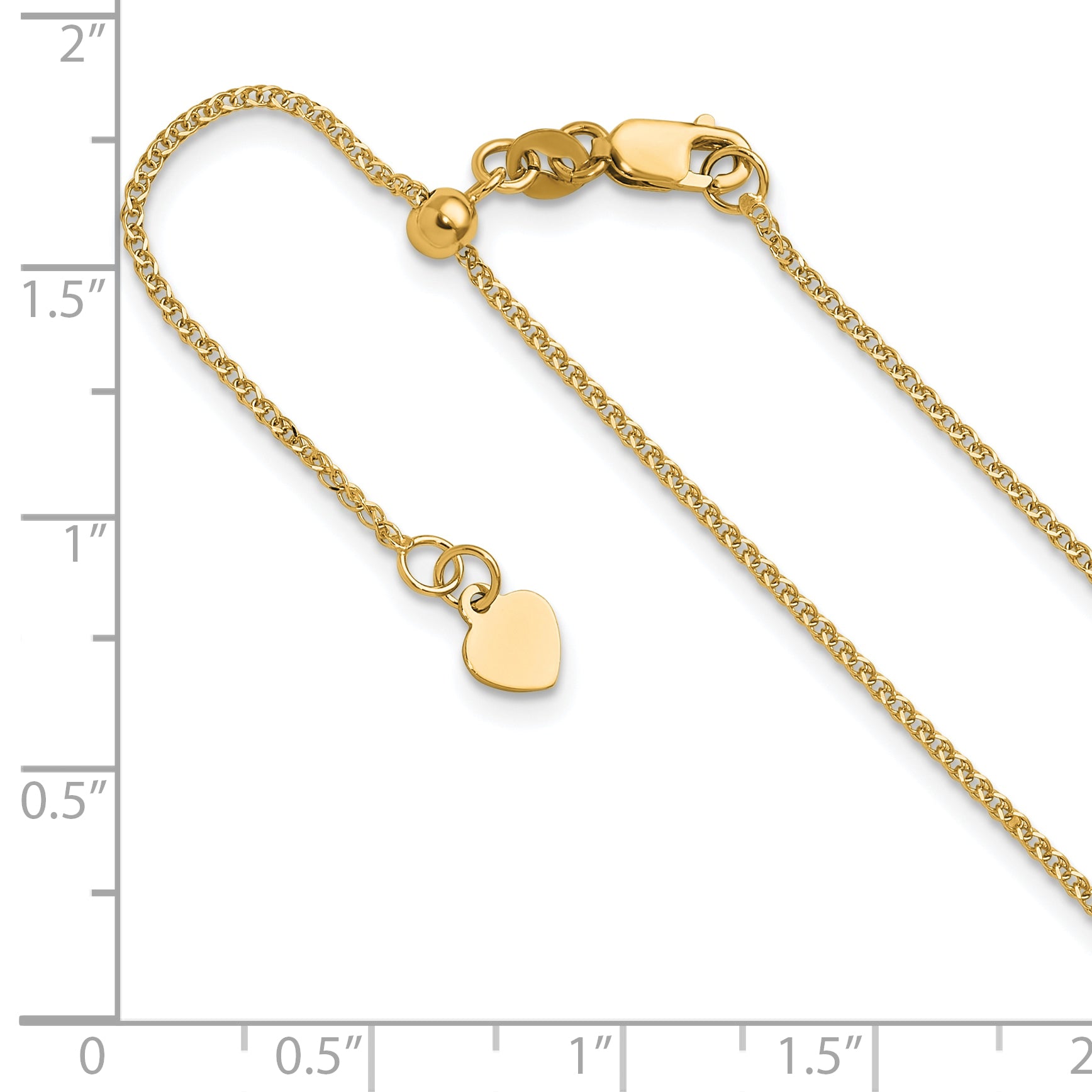 1.2mm 14K Yellow Gold Curb Chain - Sophia Jewelers