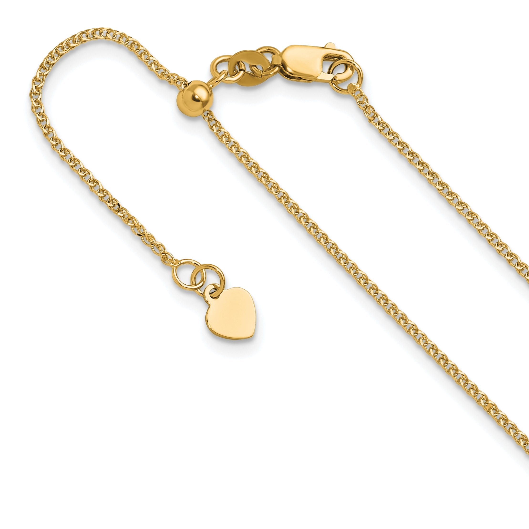 1.2mm 14K Yellow Gold Curb Chain - Sophia Jewelers
