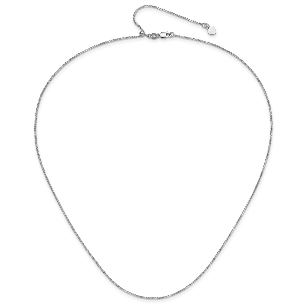 1.2mm 14K White Gold Curb Chain - Sophia Jewelers