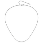 1.2mm 14K White Gold Curb Chain - Sophia Jewelers