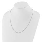 1.2mm 14K White Gold Curb Chain - Sophia Jewelers