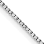 0.7mm 14K White Gold Box Chain - Sophia Jewelers