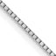 0.7mm 14K White Gold Box Chain - Sophia Jewelers