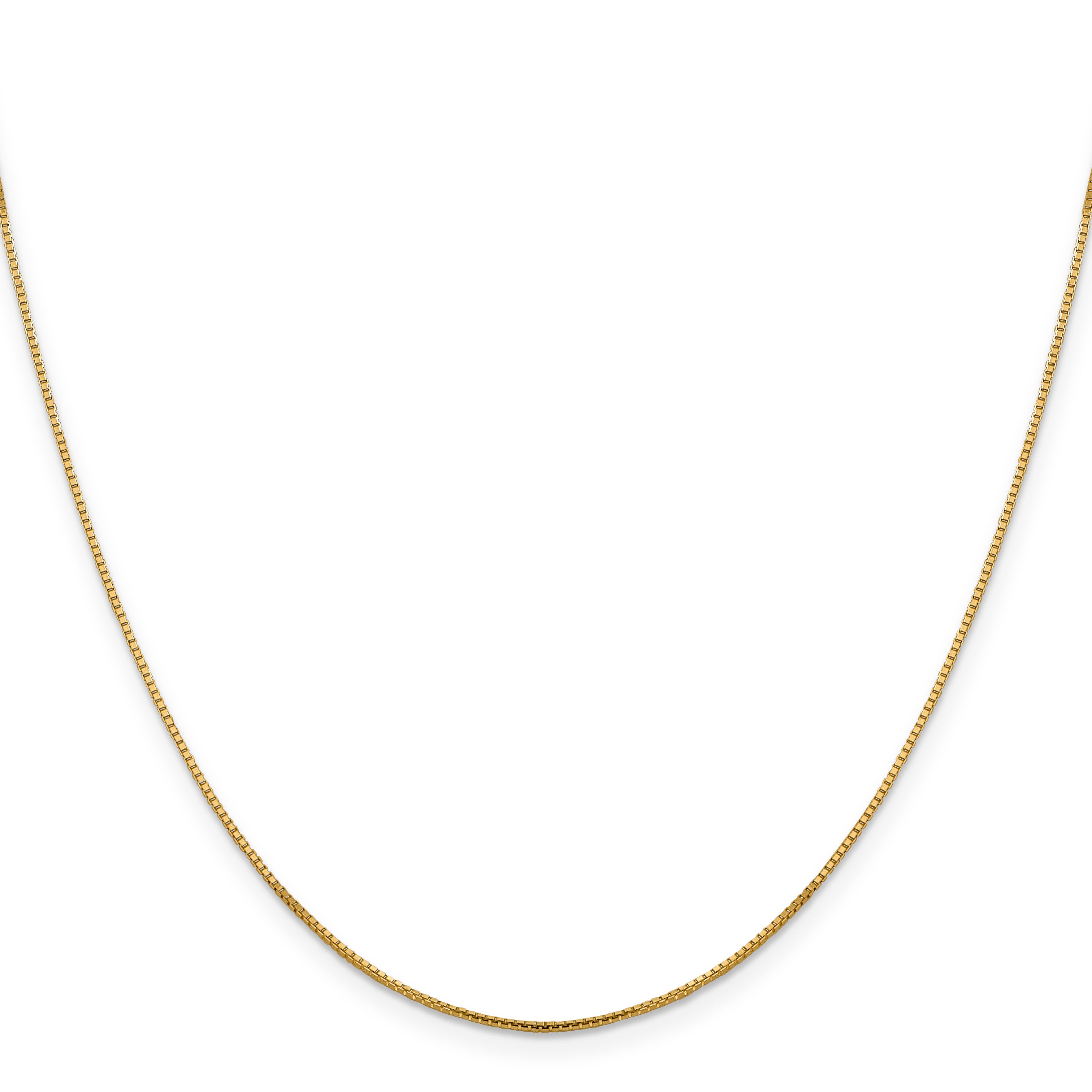 Sparkle Octagonal Box Chain in 14K Yellow Gold, 1mm Secondary image