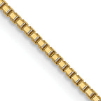 1.0mm 14K Yellow Gold Sparkle Octagonal Box Chain - Sophia Jewelers