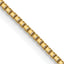 1.0mm 14K Yellow Gold Sparkle Octagonal Box Chain - Sophia Jewelers