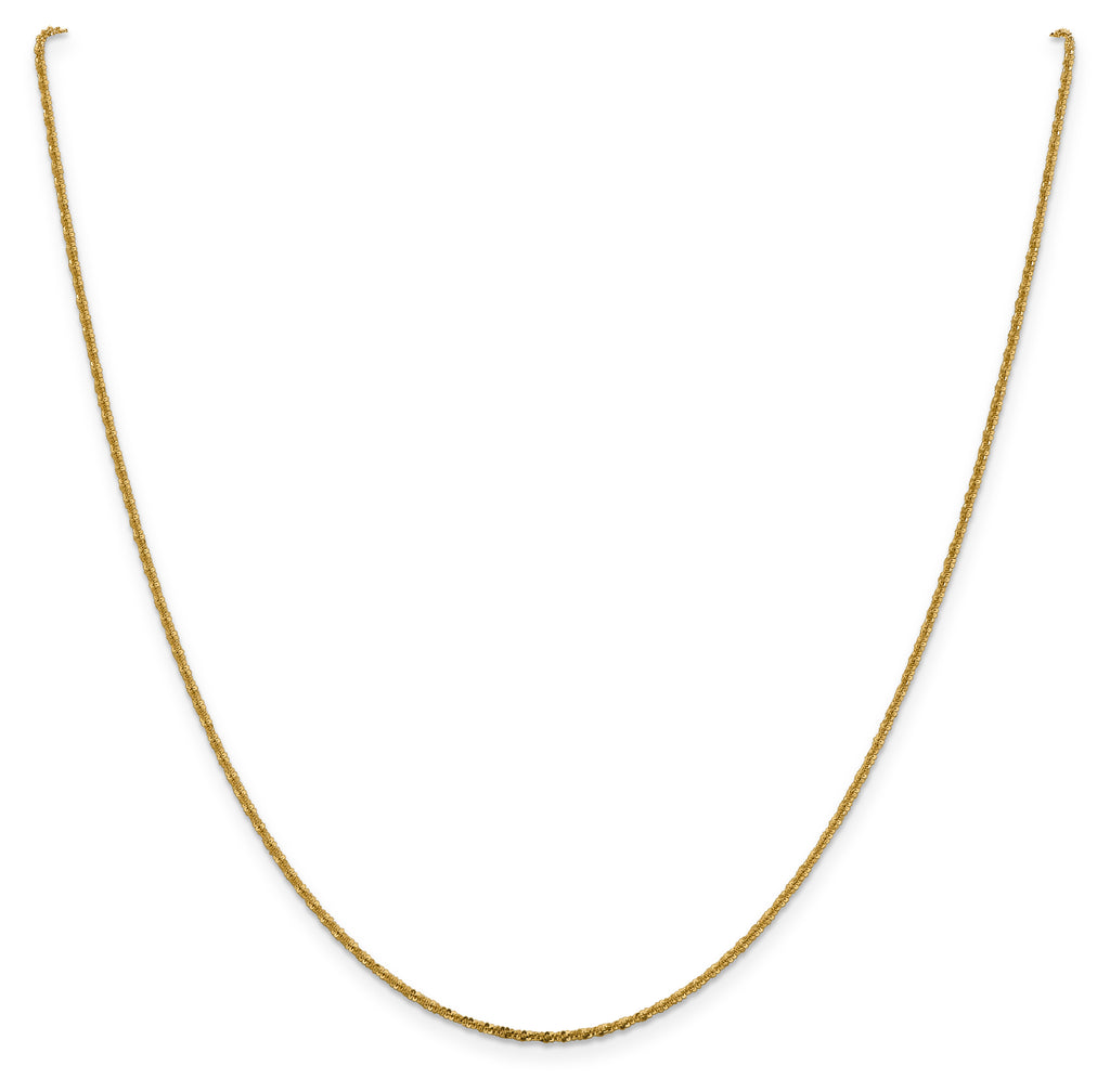 1.5mm 14K Yellow Gold Cyclone Chain - Sophia Jewelers