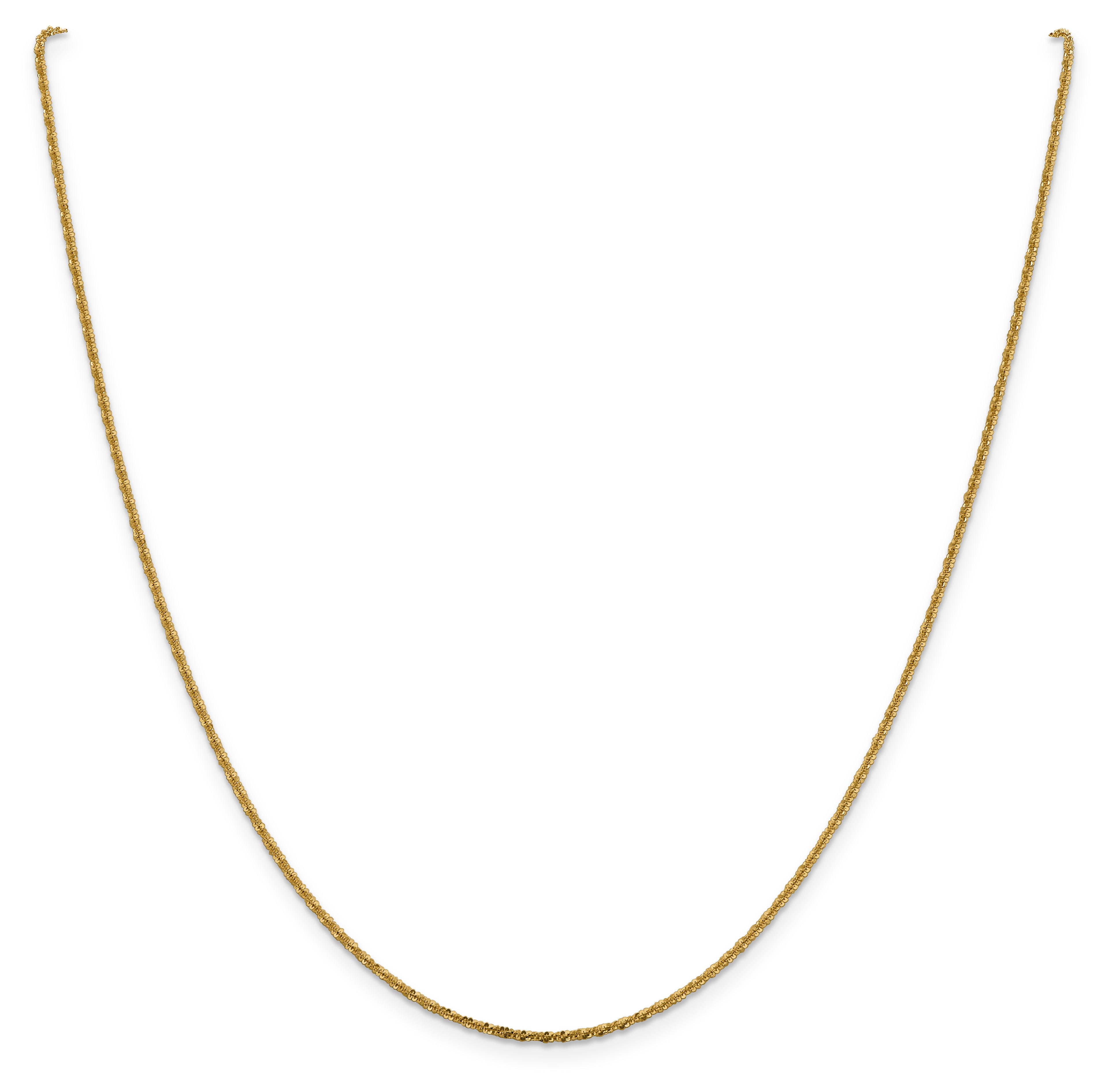 1.5mm 14K Yellow Gold Cyclone Chain - Sophia Jewelers