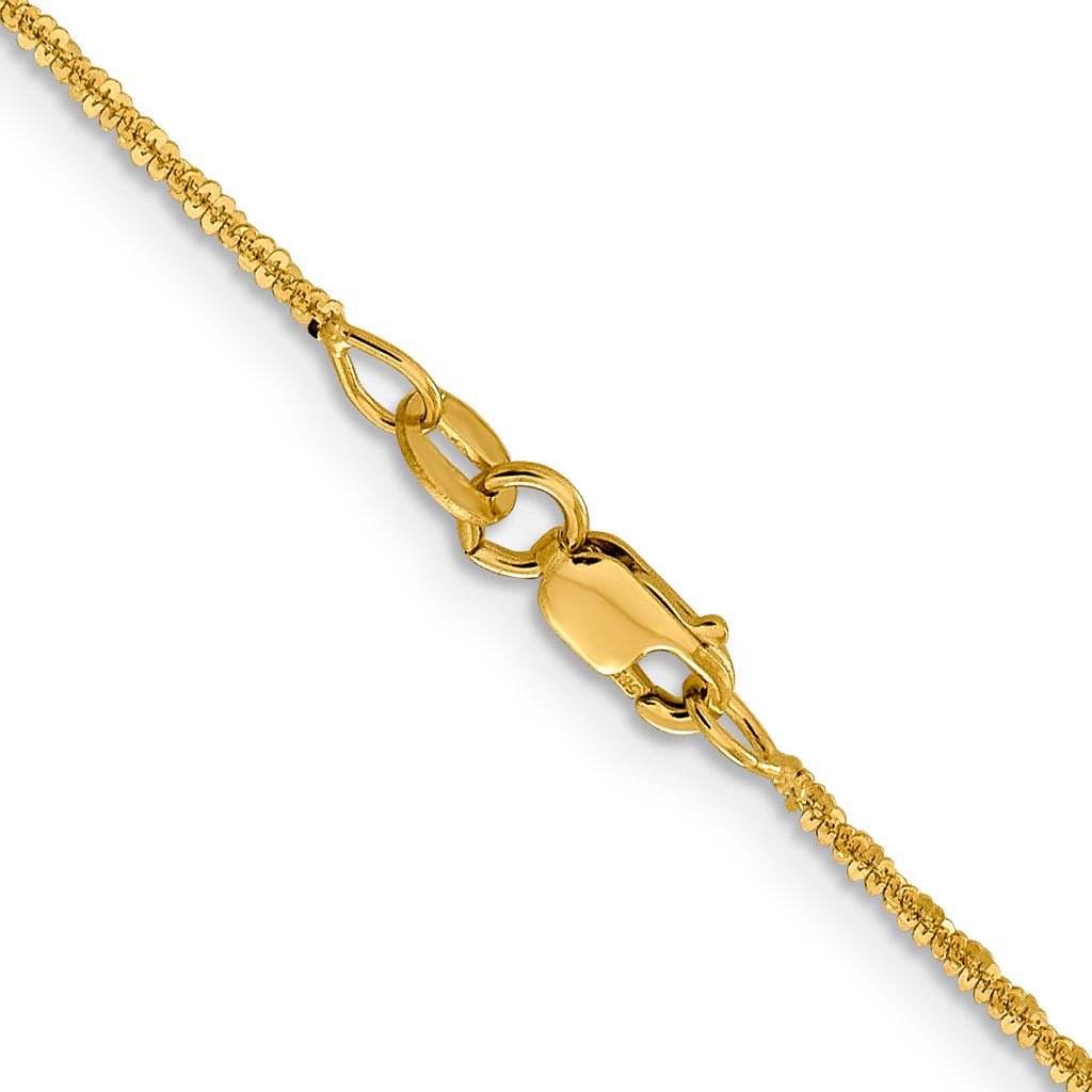 1.5mm 14K Yellow Gold Cyclone Chain - Sophia Jewelers