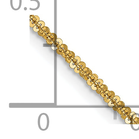 1.5mm 14K Yellow Gold Cyclone Chain - Sophia Jewelers
